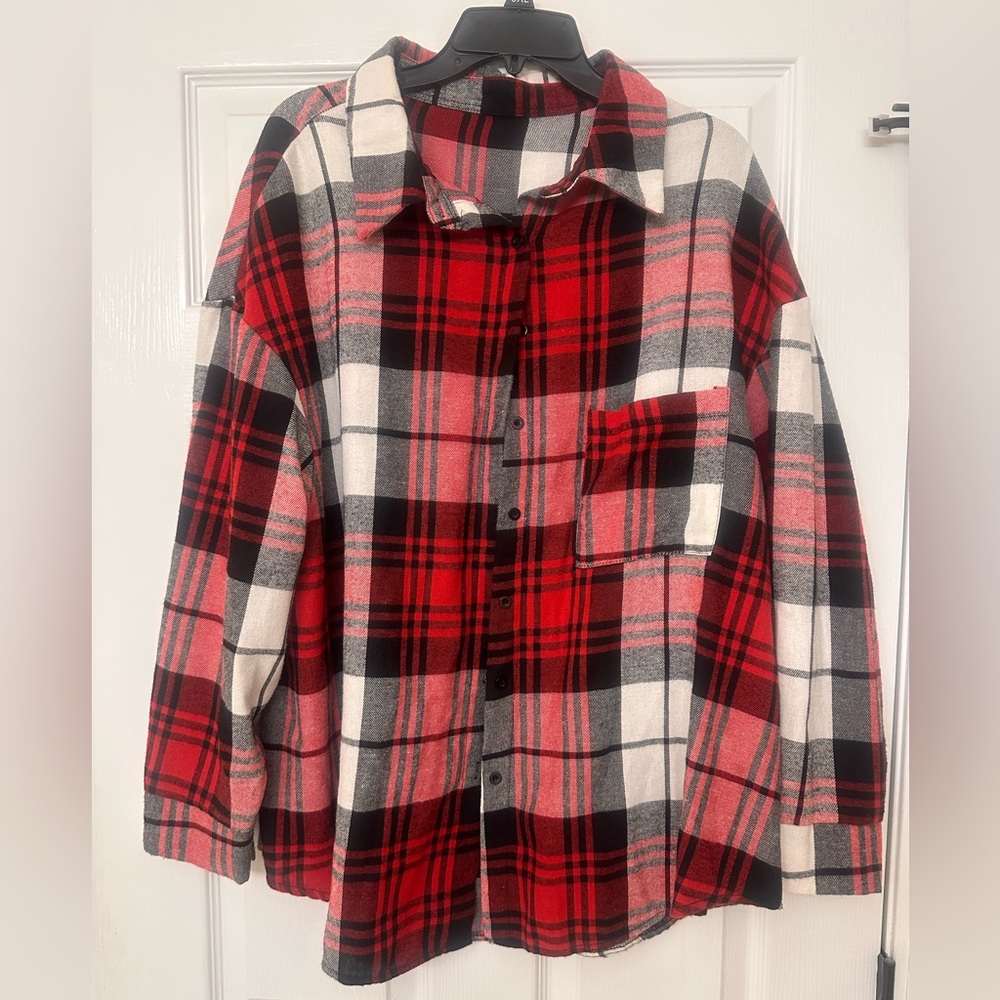 Women’s Plus Size SHEIN Flannel-3X